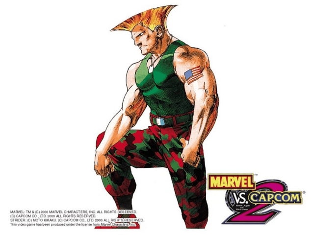 Marvel vs. Capcom 2 title screen for Xbox